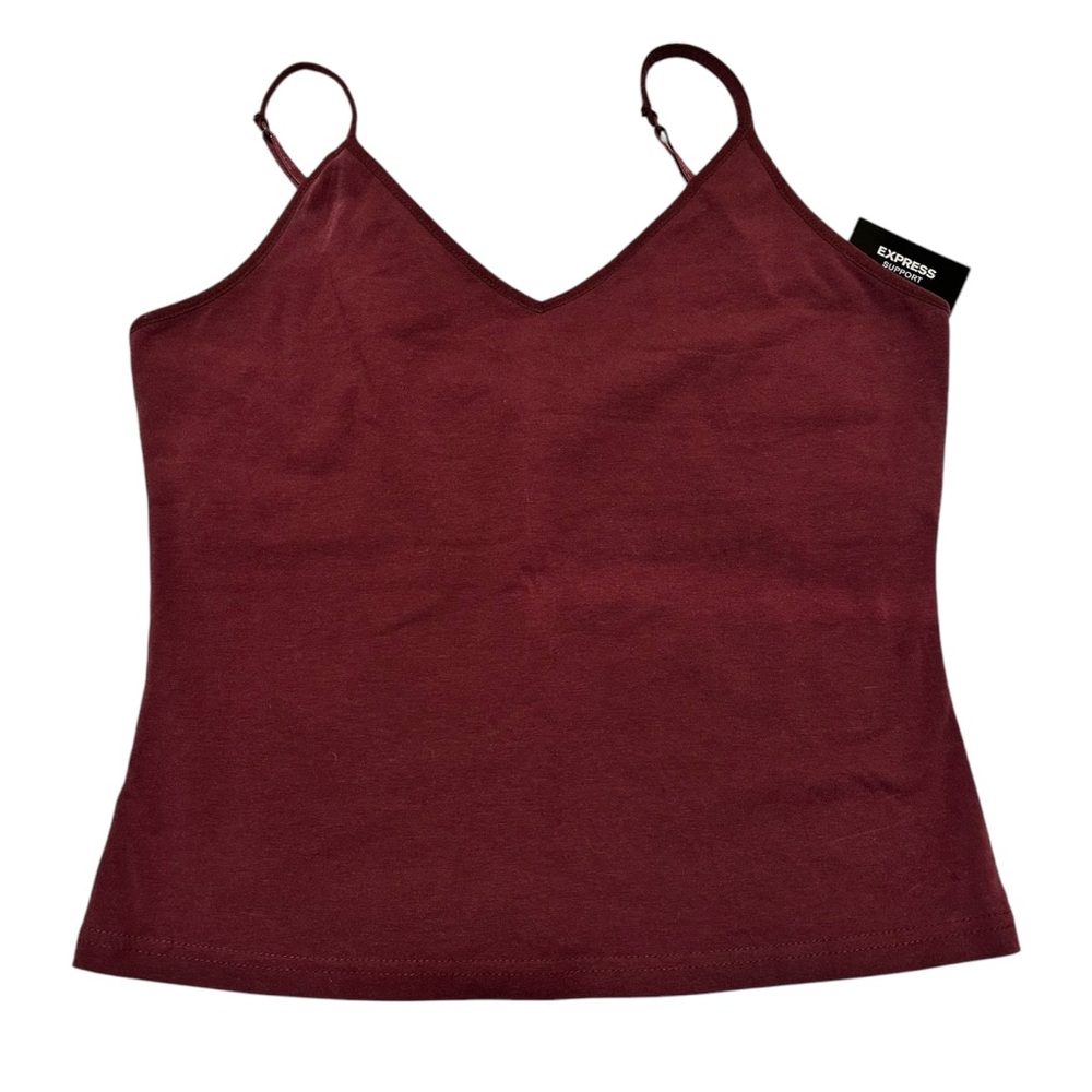 Express Vintage NWT Burgundy Fitted Camisole Top SZ M